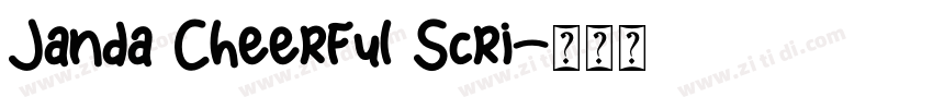 Janda Cheerful Scri字体转换